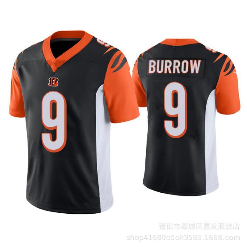 Camiseta de Fútbol NFL Cincinnati Bengals para Hombre Nombre Número Personalizado Algodón Camisa Deportiva Otoño