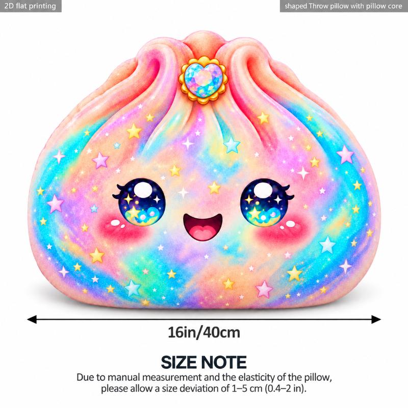 Kawaii Galaxy Dumpling Pillow Starry Bao Cushion Cute Space Throw Pillow Shaped Stuffed Floor Cushion For Home Decor Gift