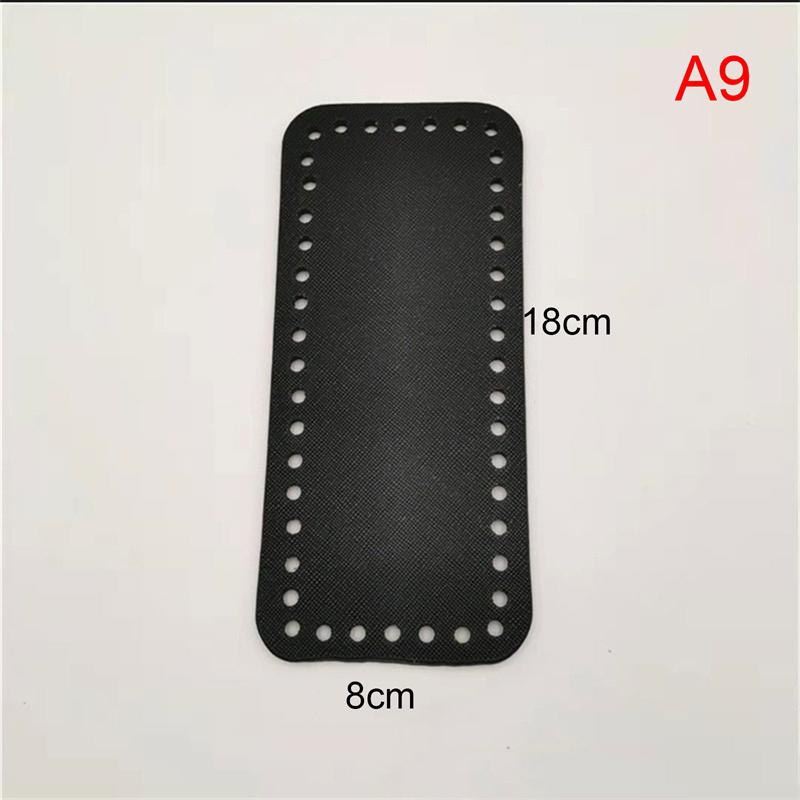 תחתית תיק עור עשה זאת בעצמך בעבודת יד אובלית עגולה אביזרי תיק תחתית לתיקים