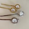 1PC Korean Style Simple New Irregular Shaped Pearl Barrettes Alloy Forehead Bang Clip Exquisite Side Clip Hairpin for Women