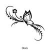 Fashion Butterfly Flowers Car Stickers Decoration Floral Art Reflective Vinyl Decals Car Motorcycle Decoration Accessories