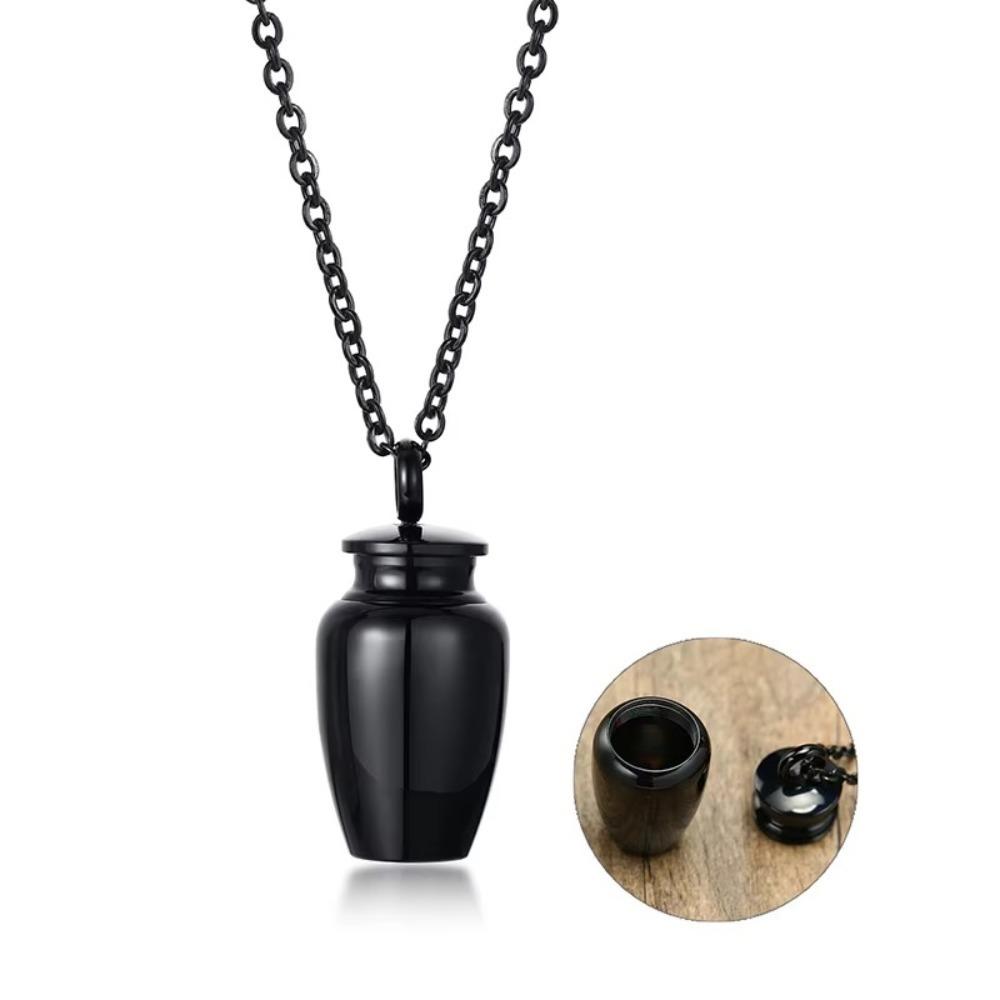 Mini přívěsek z kostního popela Nerezová ocel Dobře utěsněný Popel Šperky pro kremaci Odnímatelný s řetízkem Pamětní přívěsek Nádobka