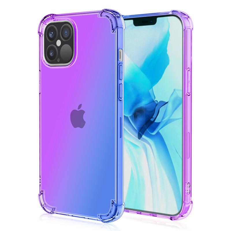 For iPhone 15 Pro Max Gradient Color TPU Phone Case Anti-drop Phone Cover