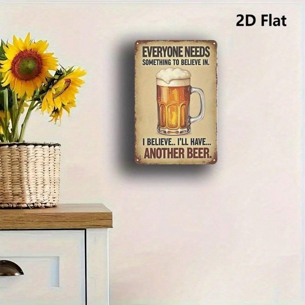 Funny Vintage Beer Tin Sign For Pub Bar Man Cave Wall Decor