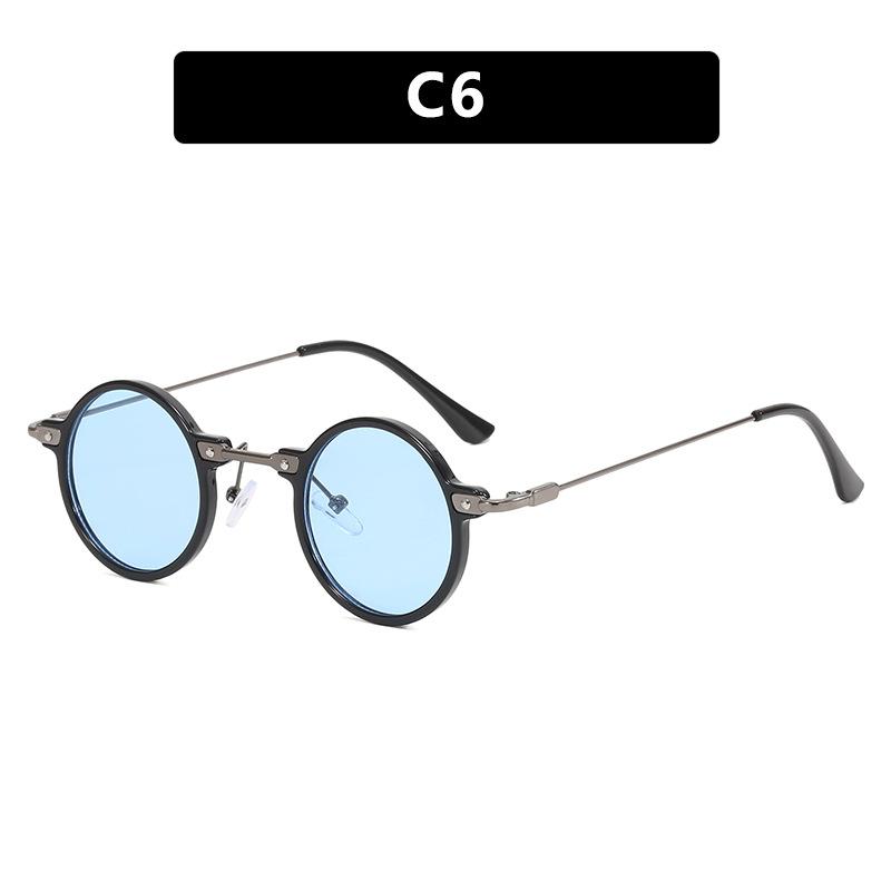 Small Frame Round Personality Hip Hop Sunglasses Retro Sunglasses Sunglasses