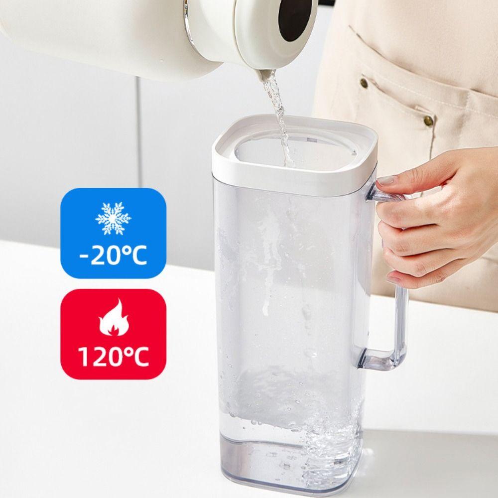 Flip Cover Refrigerator Water Pitcher Transparent Cold Brew Teapot Cold Water Kettle  Fruit Juice
