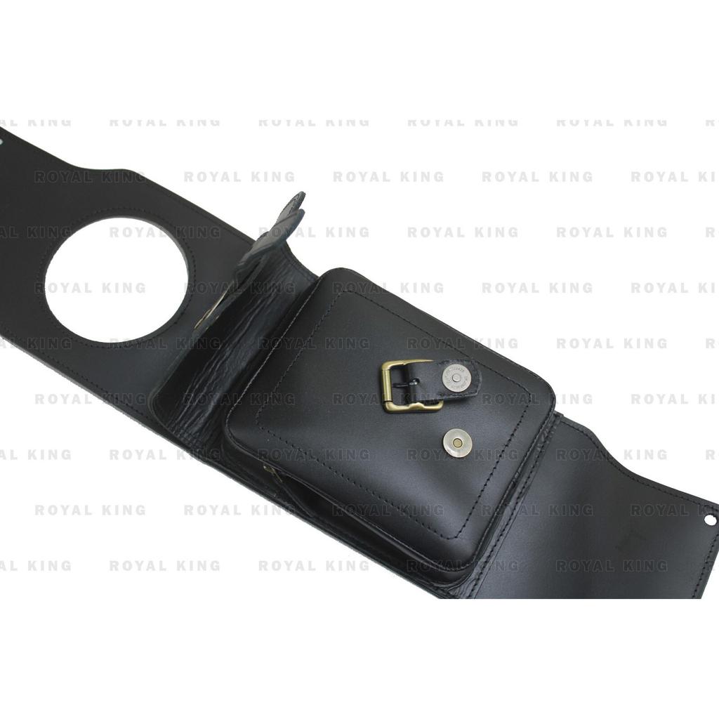 Royal Enfield "Black Leather Tank Strap Bag Fit For Continental GT 650"
