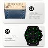 CURREN Herren Wasserdichte Lederarmband Quarz Uhr Sechs Zeiger Multifunktionale Kalenderuhr