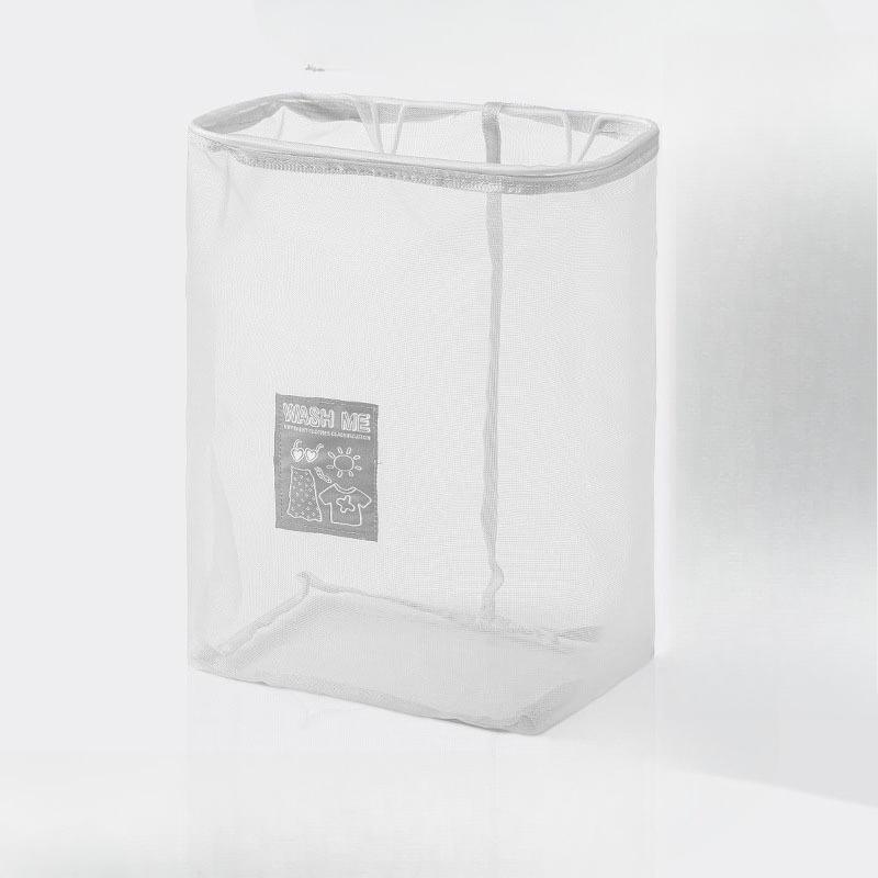 New Large Capacity Foldable Dirty Clothes Basket for Household Wall Mounted Mesh Bathroom Drainage and Moisture Prevention Boxes