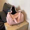 Simple Large Capacity Travel Bag Dry Wet Separate Independent Shoe Warehouse Duffle Bag Solid Color Casual Yoga Sports Gym Bag