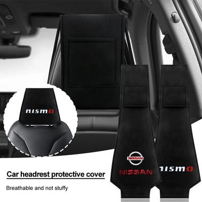 Car Seat Back Headrest Pillow Storage Bag Dustproof Cover Car Goods For Nismo Tiida Teana ALTIMA SYLPHY MURANO KICKS QASHQAI