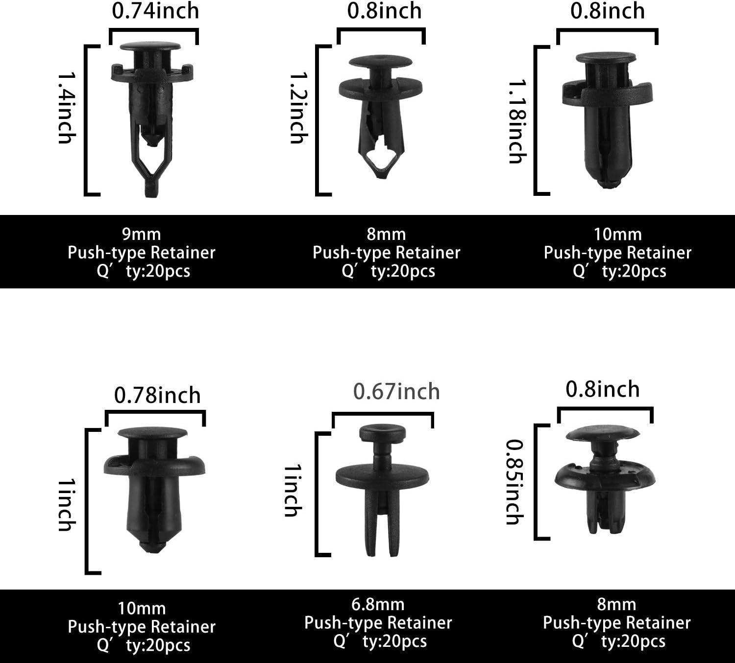 Универсальные зажимные винты расширения - 120 шт. Детали кузова автомобиля - Все модели
