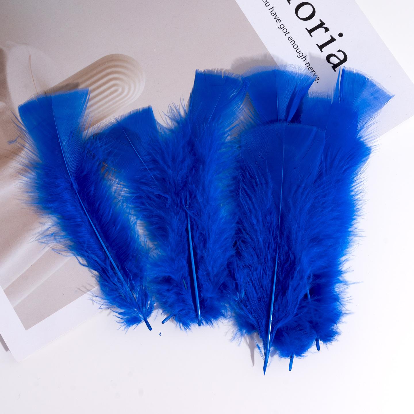 

50 Pcs/Set Of Colorful Feather Turkey Flat Hair Kindergarten Huanchuang Art Decoration Materials Diy Accessories 10pcs