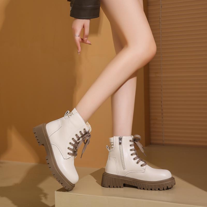 Women’s Winter Boots Casual Short Boots Girl Booties Black Warm Ankle Boots with Fur Plus Size
