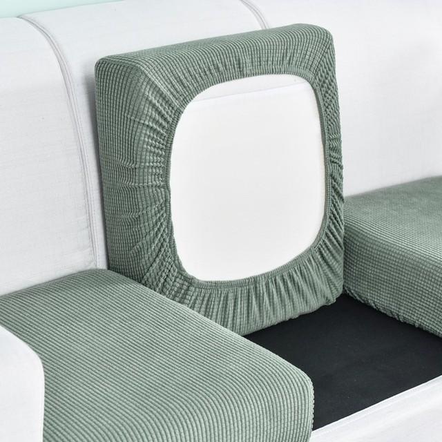 

Jacquard Sofa Soft Cushion Cover For Living Room Pet Owners Kids Furniture Protective Cover Polar Fleece Stretch Washable Removable Couch Covers Normal (S)-1PC сосна зеленый