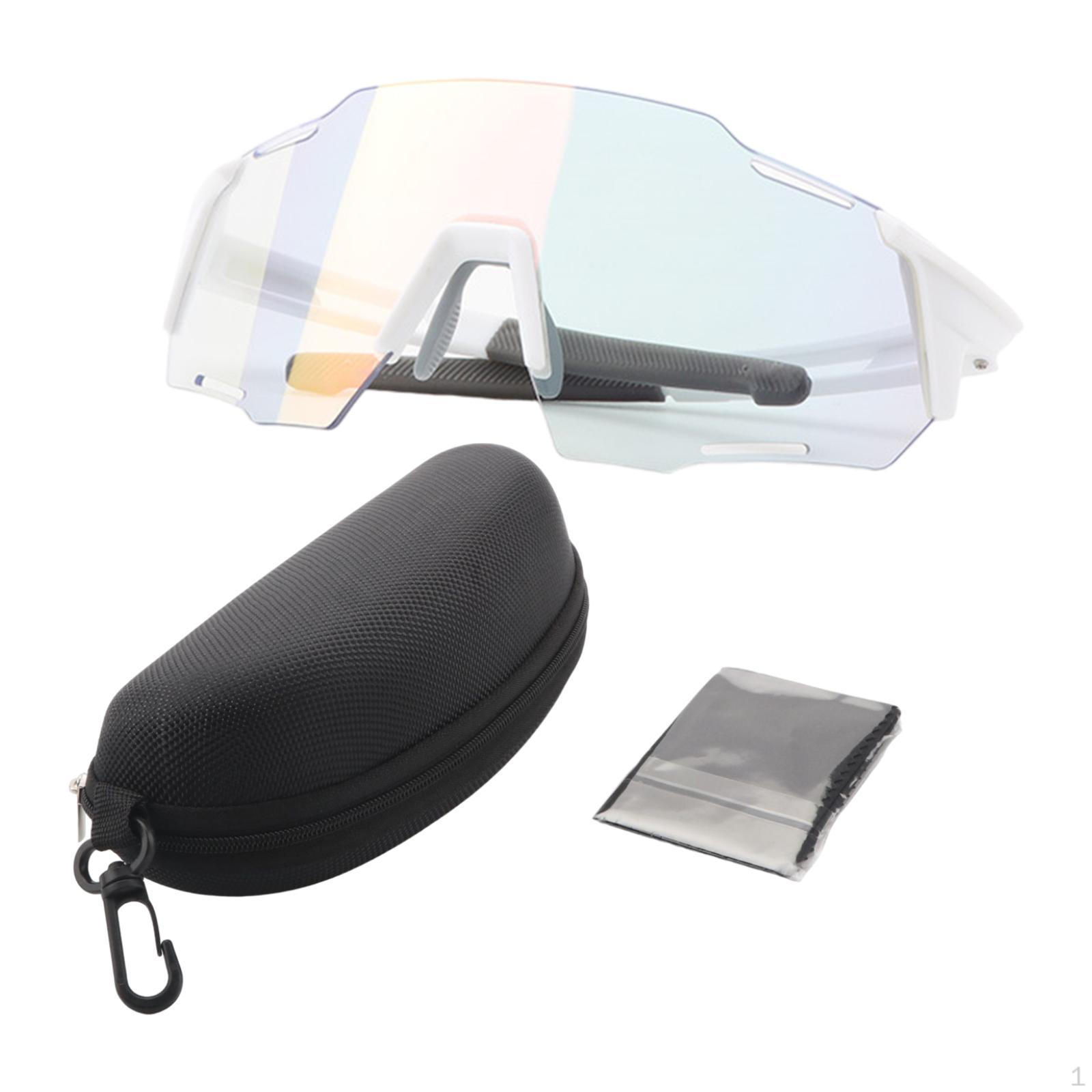 

Cycling Glasses Riding Eyeglasses Practical Comfortable Sun Sports Sunglasses for white to green