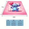 1pc Stitch Printing Blanket - Soft, All-Season Throw for Office Blanket, Personalized Gift with Adorable Cartoon Design