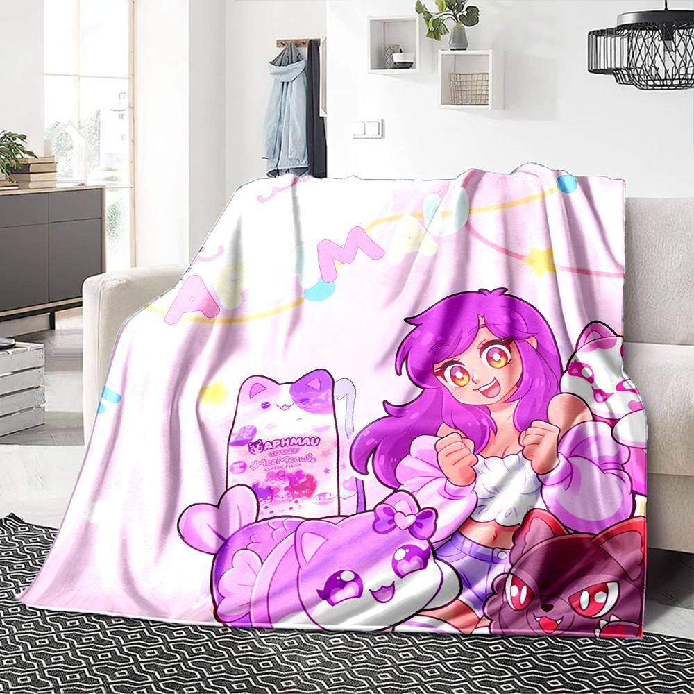 1Pc Aphmau'S Whimsical World Blanket For Couch Bed Plush Cozy Fuzzy Blanket Super Soft Warm Blankets For Fall And Winter 09181