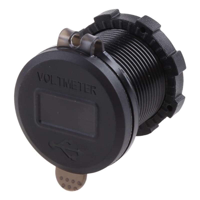 12-24V Dual USB QC3.0 Socket with Voltmeter for Marine Yacht RV