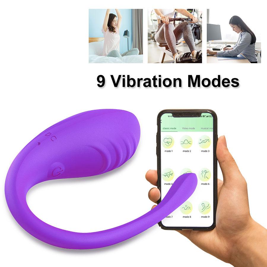 9 Speed APP Controlled Vaginal Vibrators G Spot Anal Vibrating Egg Massager Wearable Stimulator Adult Sex Toys for Women Masturbation