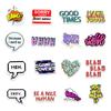 50 New English Phrases Graffiti Stickers Skateboard Refrigerator Mobile Phone Tablet Computer Decoration Stickers