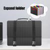25 Compartments Expandable File Organiser Filing Bag with Handle Plastic Document Organiser for Offices 13x9.6Inch