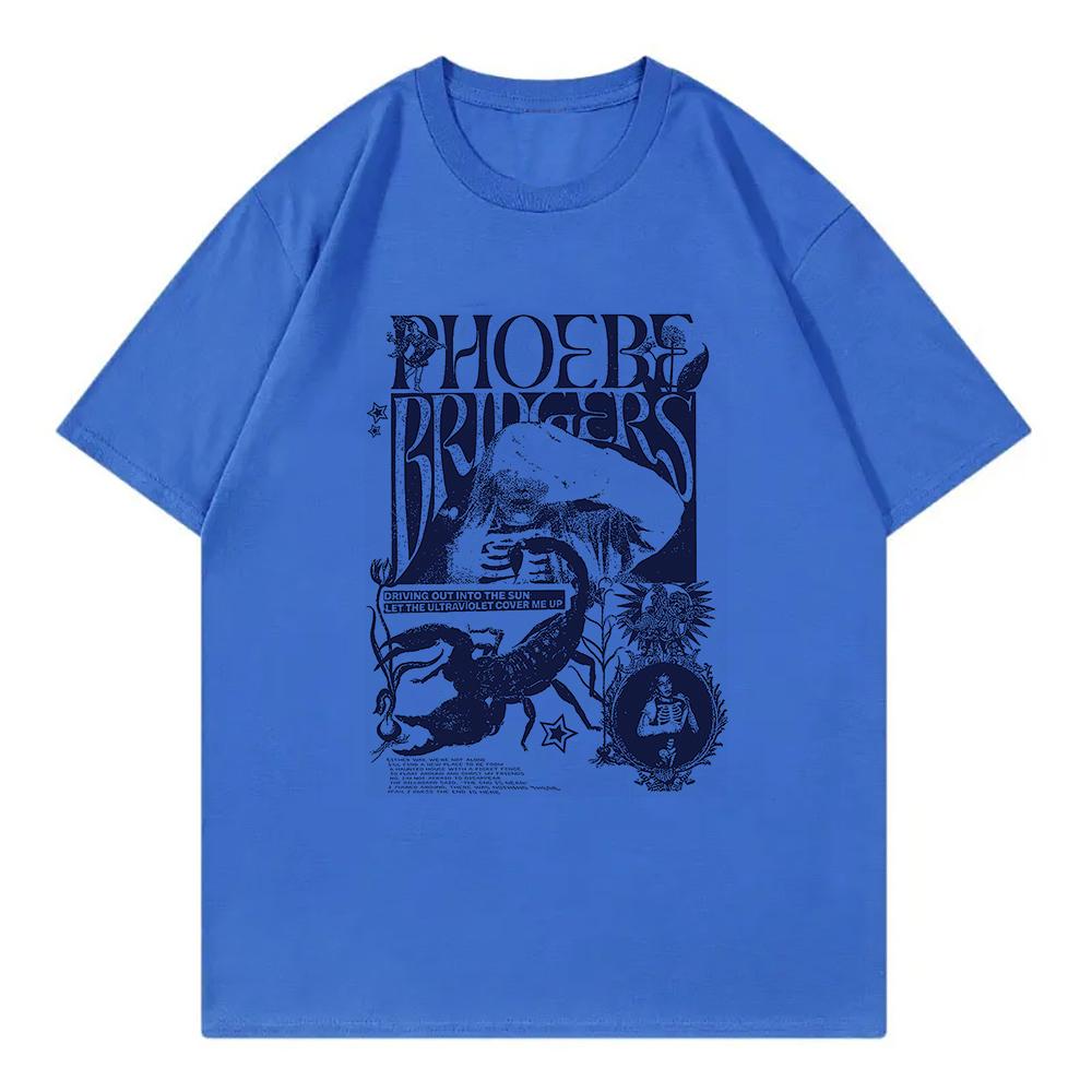Phoebe Bridgers na turné Tričko Módní Dámské Oblečení Harajuku Tričko Unisex Vysoce Kvalitní Bavlněná Trička Grafická