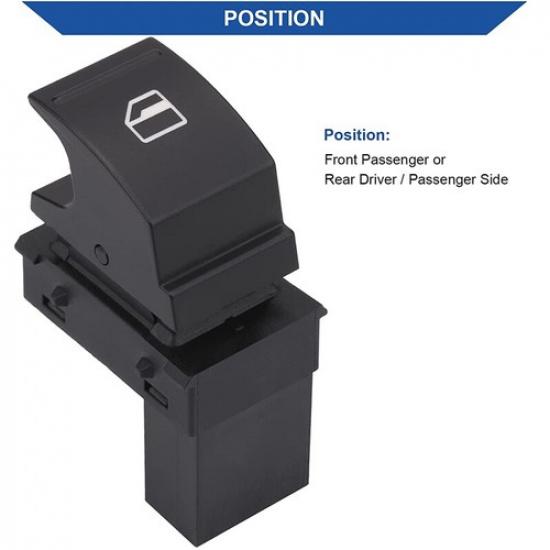Power Window Control Switch Button for 03-15 VW Golf Caddy Rabbit EOS 7L6959855B