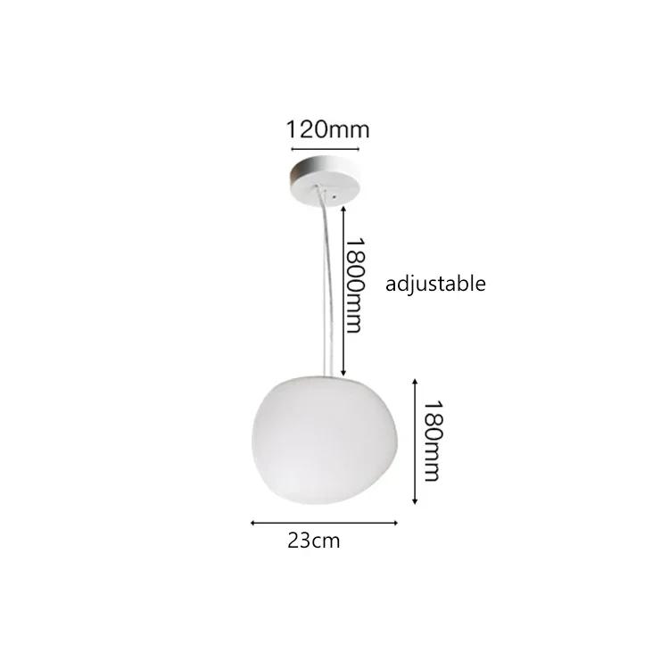 Nordic Minimalist Staircase Chandelier Bubble Glass Light Luxurious Living Room Family Kitchen Restaurant Celing Pendant Lamp