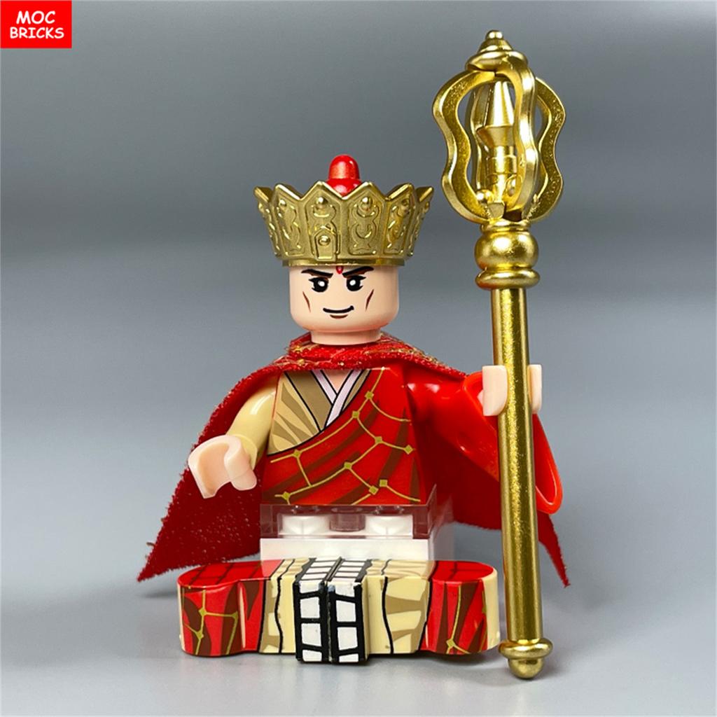 MOC Bausteine Buddhistische Serie Film Tempelszene Reise nach Westen Kultur Actionfigur Zubehör Bausteine Kinderspielzeug