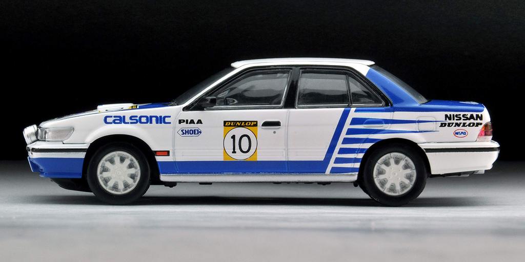 Tomica Limited Vintage Neo scale Nissan Bluebird Team Calsonic 1989 All Japan Rally Spec 1/64 TLV-N185d SSS-R #10 (Finished Model)
