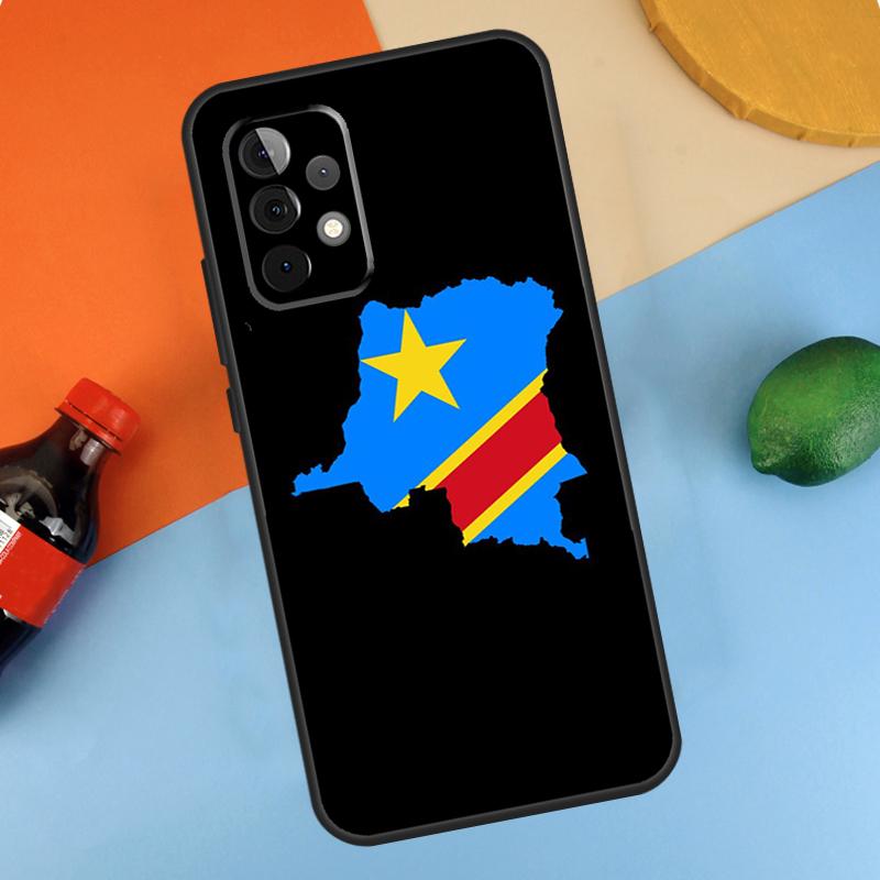 Democratic Republic of Congo Flag Case For Samsung Galaxy A32 A12 A22 A52 A06 A54 A34 A14 A56 A36 A26 A16 A13 A53 A15 A35 A55