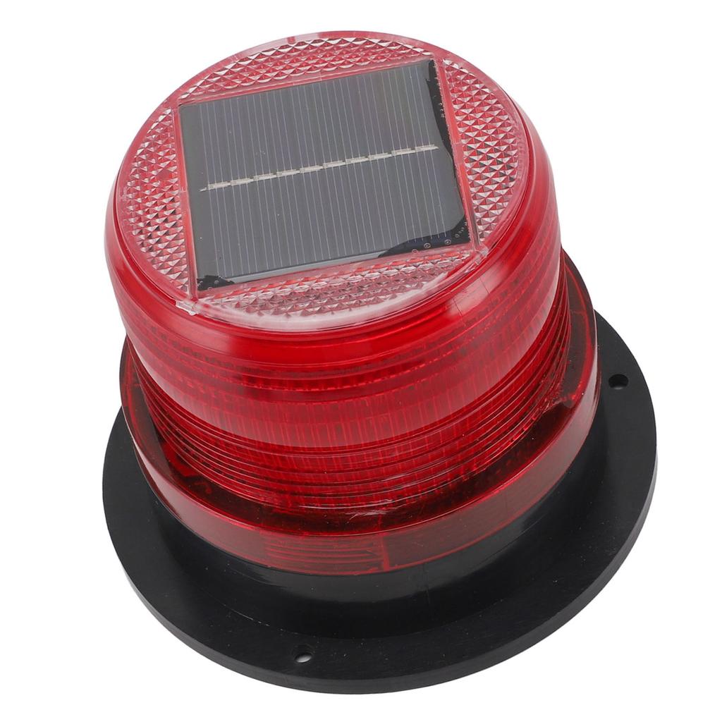 Solar Strobe Warning Flashing Light Waterproof LED Emergency Warning Light with Strong Magnetic Base for Snow Removal Car Forklift Truck