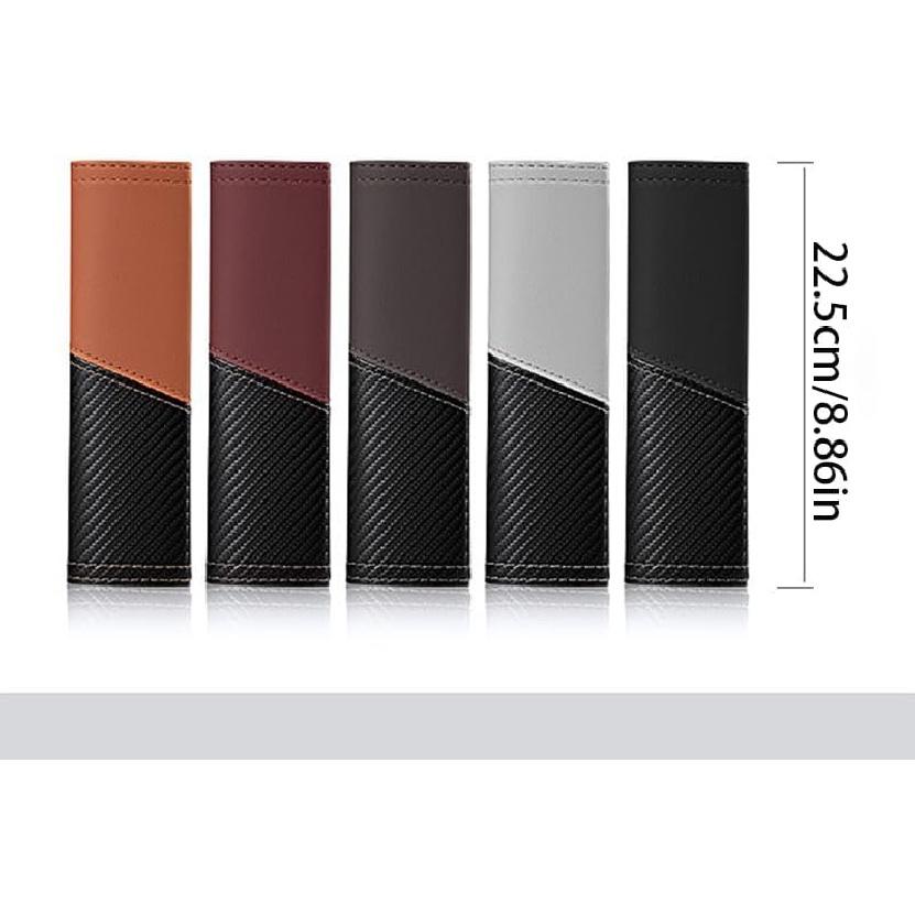 2 Packs seat Belt Cover pad Seatbelt Covers car Shoulder Cover Leather Fitted with Carbon Fiber Comfortable Thickened wear-Resistant Durable Suitable