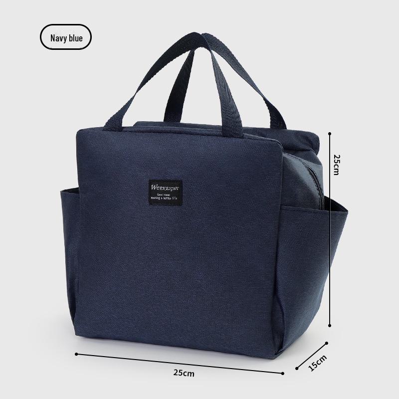 

Утолщенная портативная сумка для ланча - изолированный и увеличенный мешок для льда темно-синий