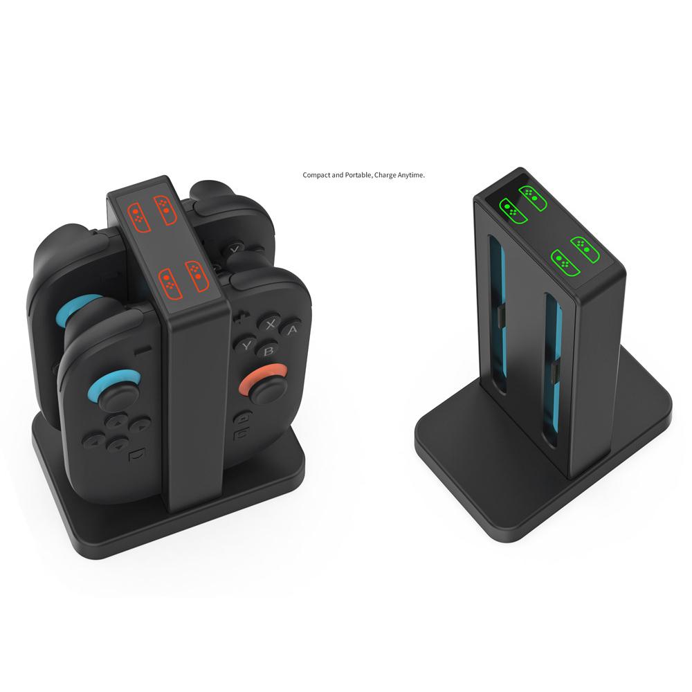 DOBE FOMIS ELECTRONICS TNS-3192B For Nintendo Switch 2 Joy-Con Controller Charging Dock 4-Slot Charger with LED Indicator