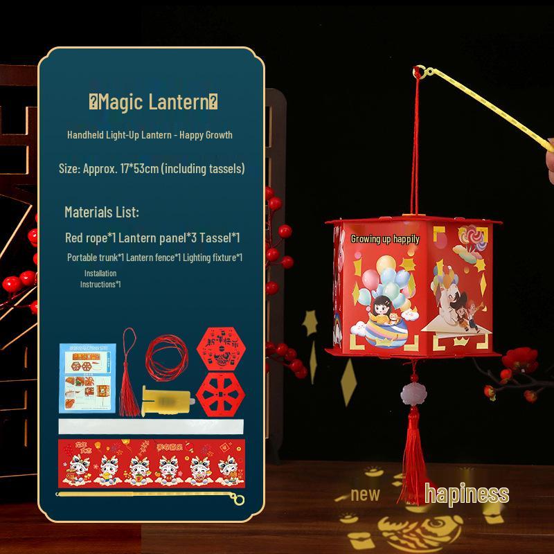 

Children s 2025 Luminous Butterfly Lantern - Chinese Style, Handheld, DIY Candle Craft