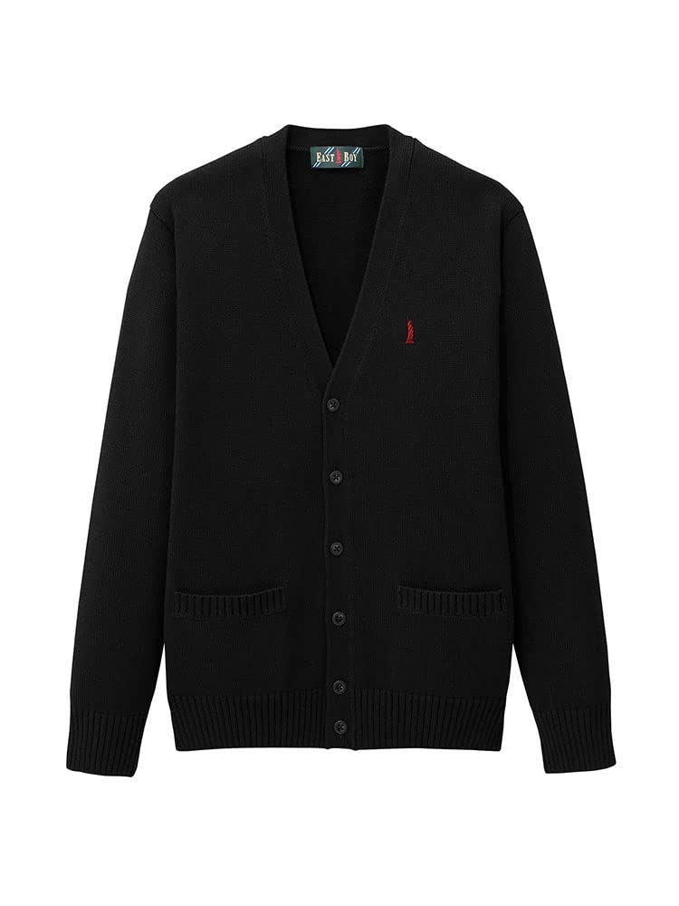 

Cardigan Cotton Cardigan 5206003 Black x Red [East Boy] 7G Women s (940)