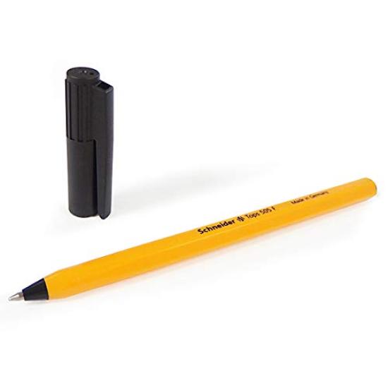 Schneider TOPS505 F Fine Point Black Ballpoint Authentic Pen, 50-Piece Set, TP150501FBK50,