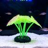 Corallo Anemone Falso Fluorescente in Silicone Luminoso per Decorazione Acquario