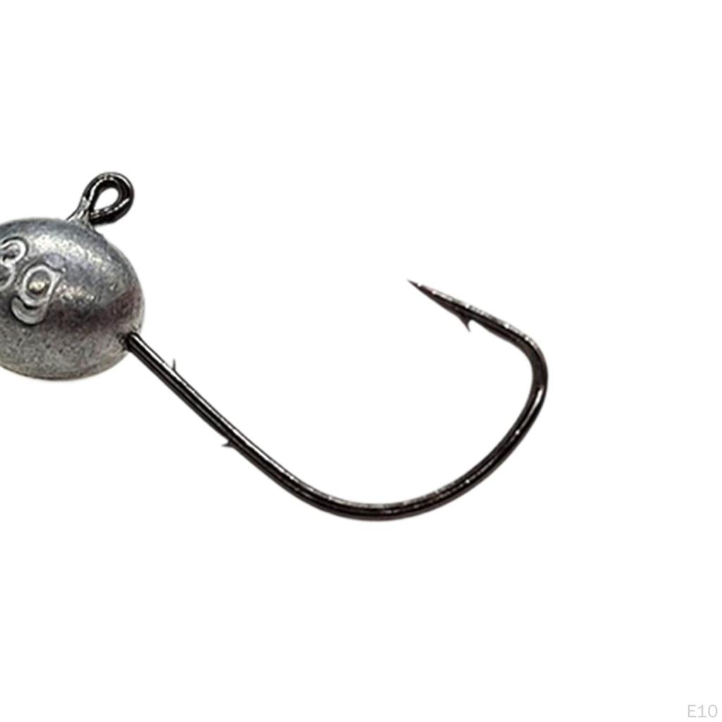 20 Pieces Egg Fishing Hooks Baits Attachments Practical High Carbon Steel Portable Equipment