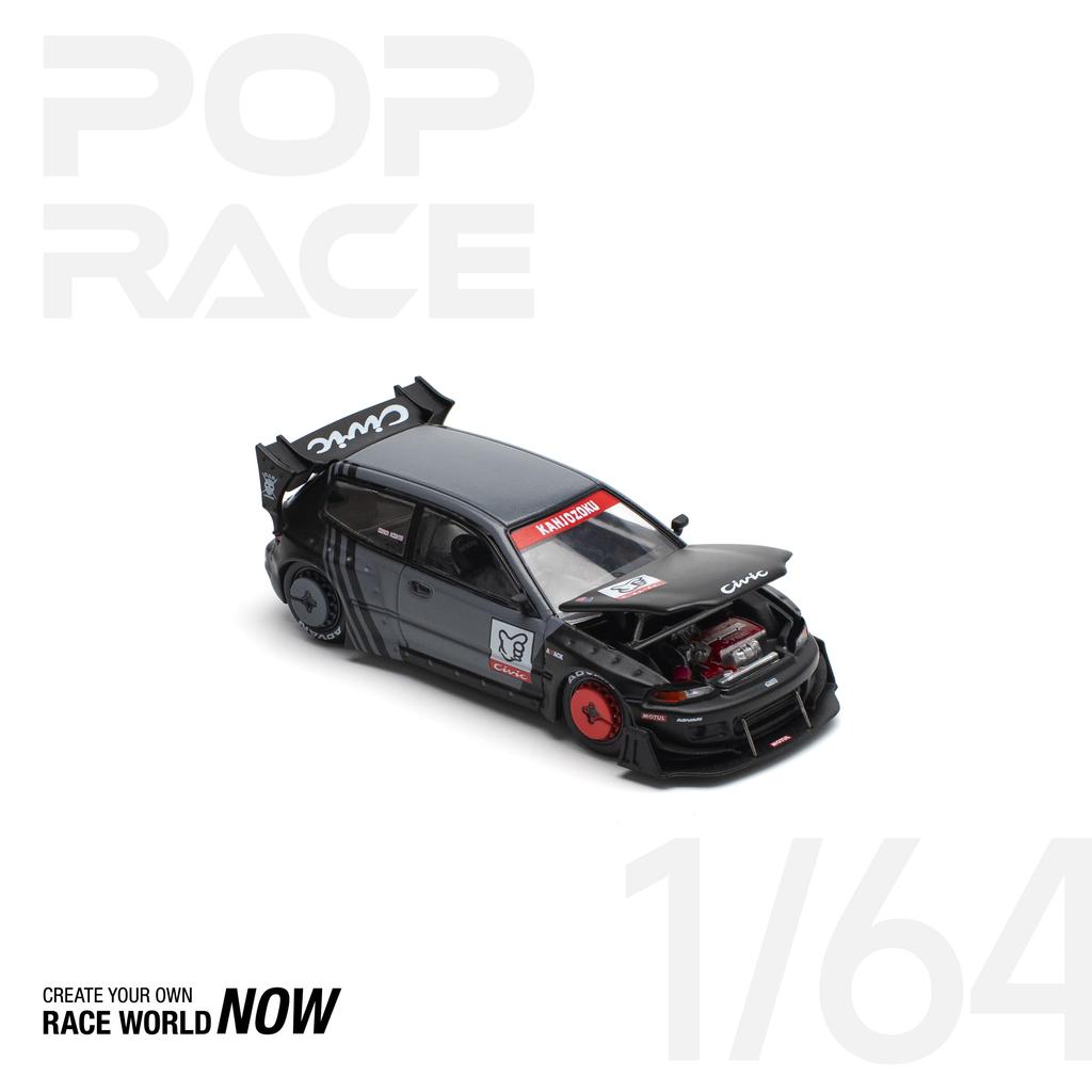 POP RACE Pandem Civic EG6 Kanjozoku Finished Model PR640163 1/64