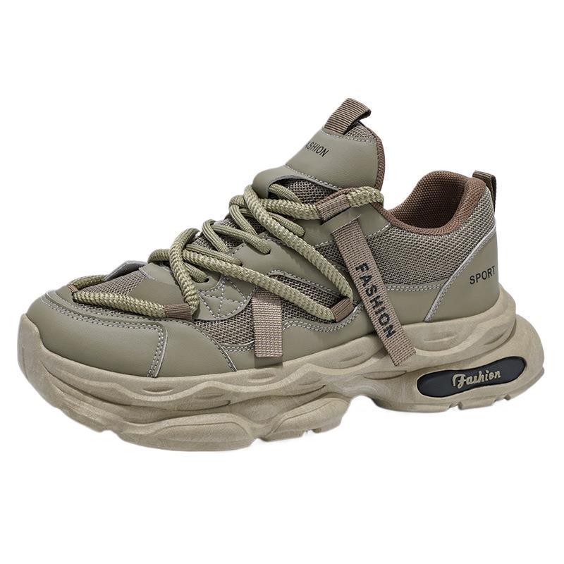 Men's Autumn Retro Dad Shoes: Trendy, Thick-Soled, Versatile Casual Running Sneakers