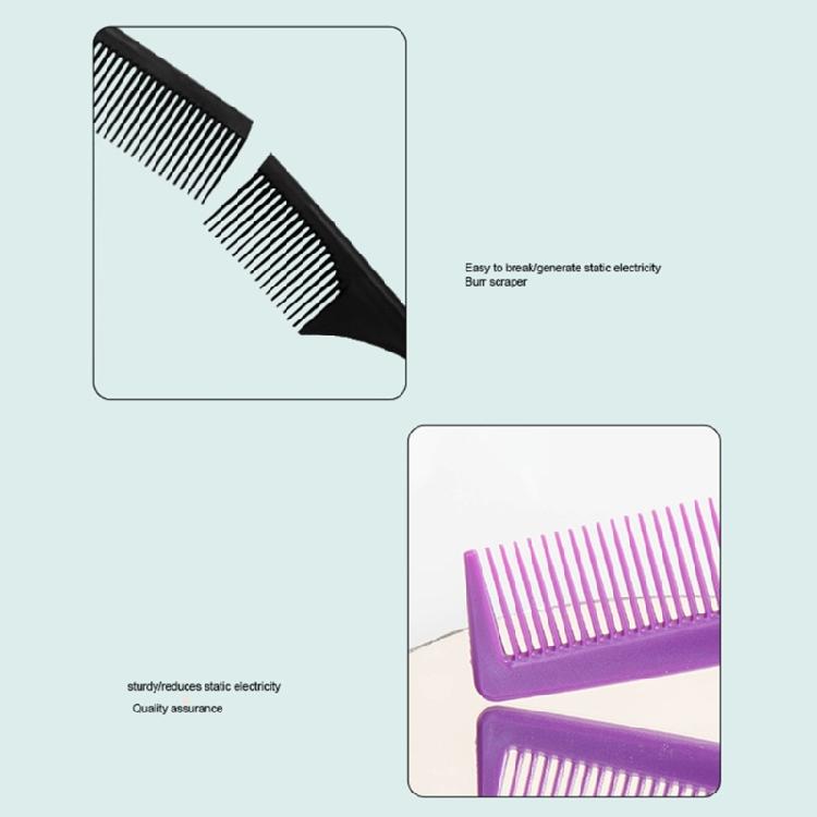 Hair Metal Tail Combs Pointed Plastic Parting Combs for Women Girls for Curly Braiding Heat Resistant Styling Tool