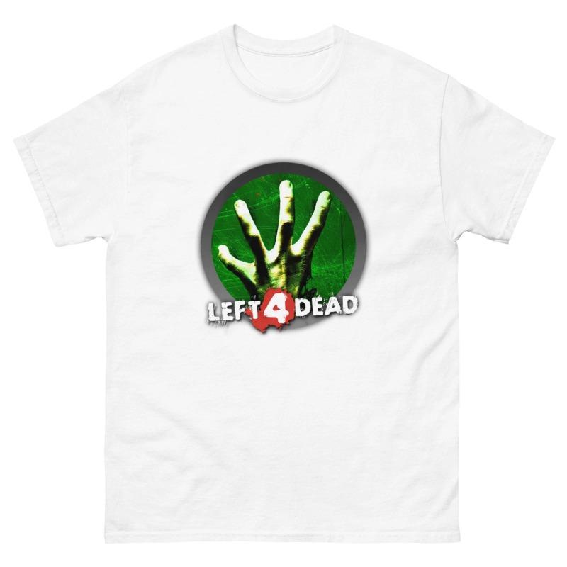 Retro Electronic Game Tshirt Left 4 Dead Themed Unisex Summer New Casual and Fashionable Cotton Tshirt