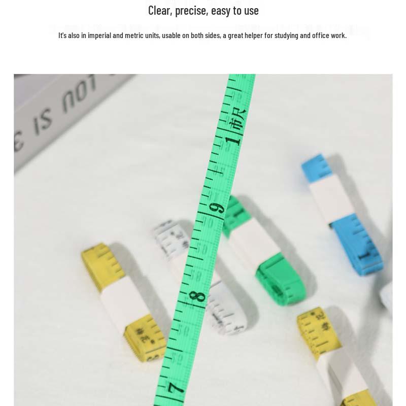 PVC Fiberglass Measuring Tape, 1.5 Meters - Tailor's Soft Sewing Ruler