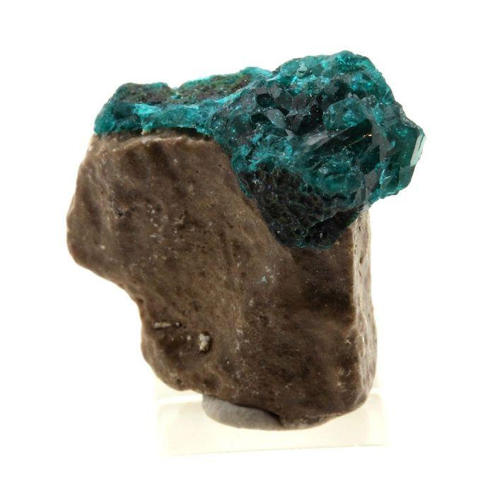 Pierres et Minéraux. Dioptase. 10.50 ct. Altyn-Tyube, Karaganda, Kazakhstan.