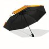 1pc Popcorn Automatic Folding Umbrella - Portable Foldable Design with 8 Ribs, Durable Plastic & Iron Frame, Casual Outdoor Accessory for Ha