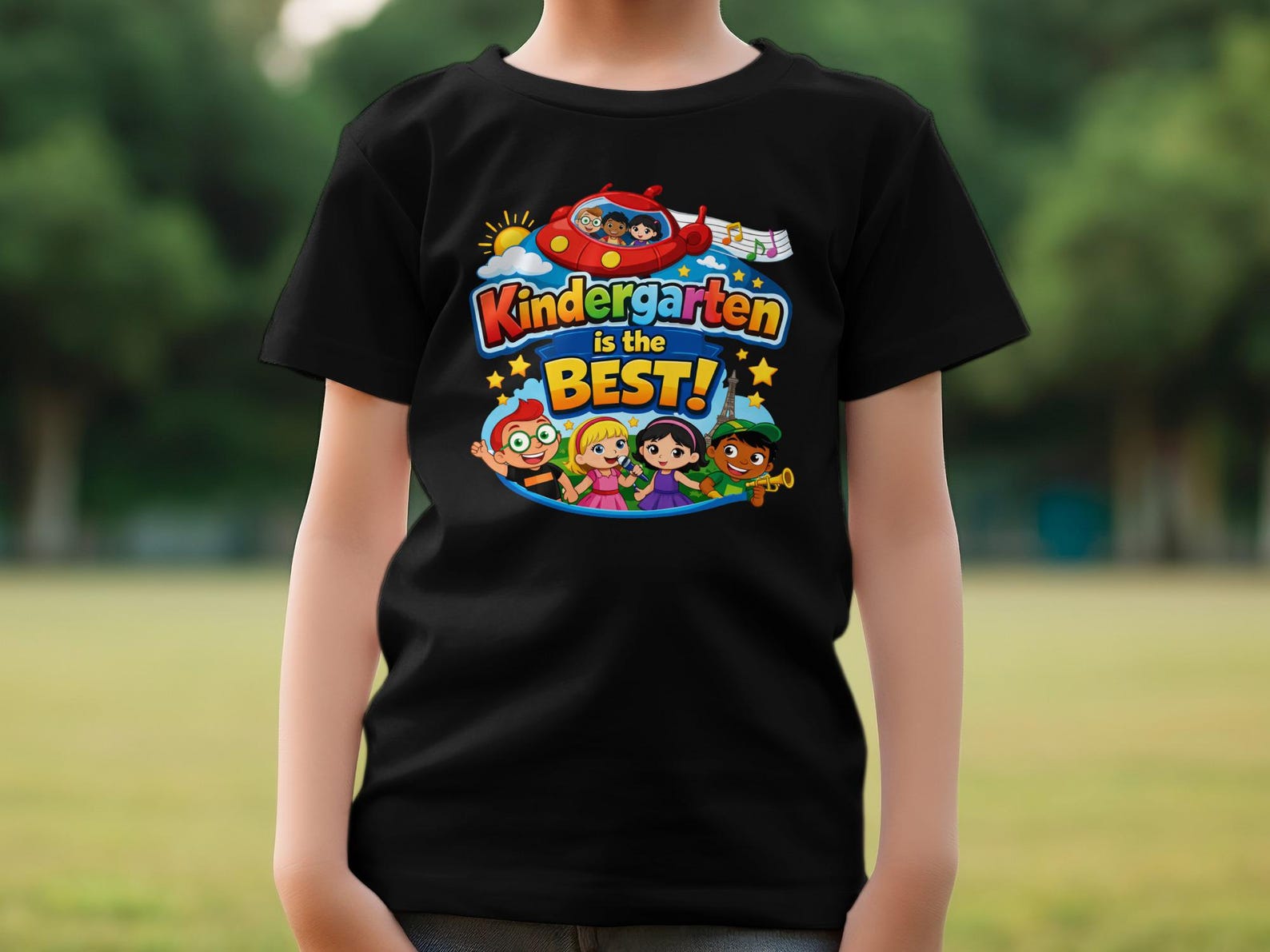 Kindergarten T-Shirt, Back to School Diverse Children Tee S