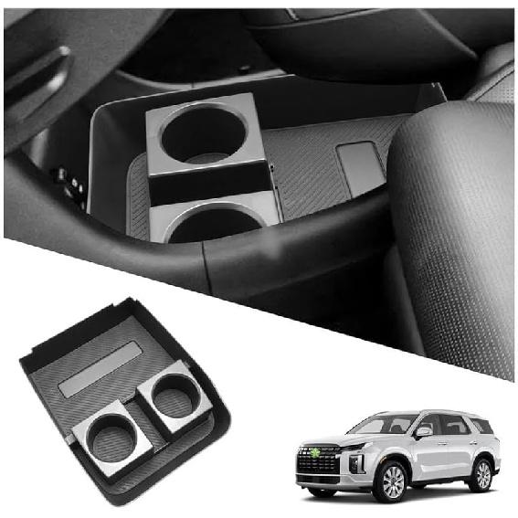 Ruiya 2026 Palisade Center Console Organizer for Hyundai Palisade 2026 Accessories ABS Material Upper Layer Armrest Console Organizer Compatible with